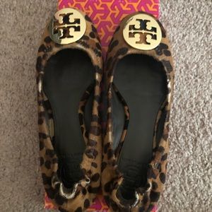 Tory Burch animal print flats
